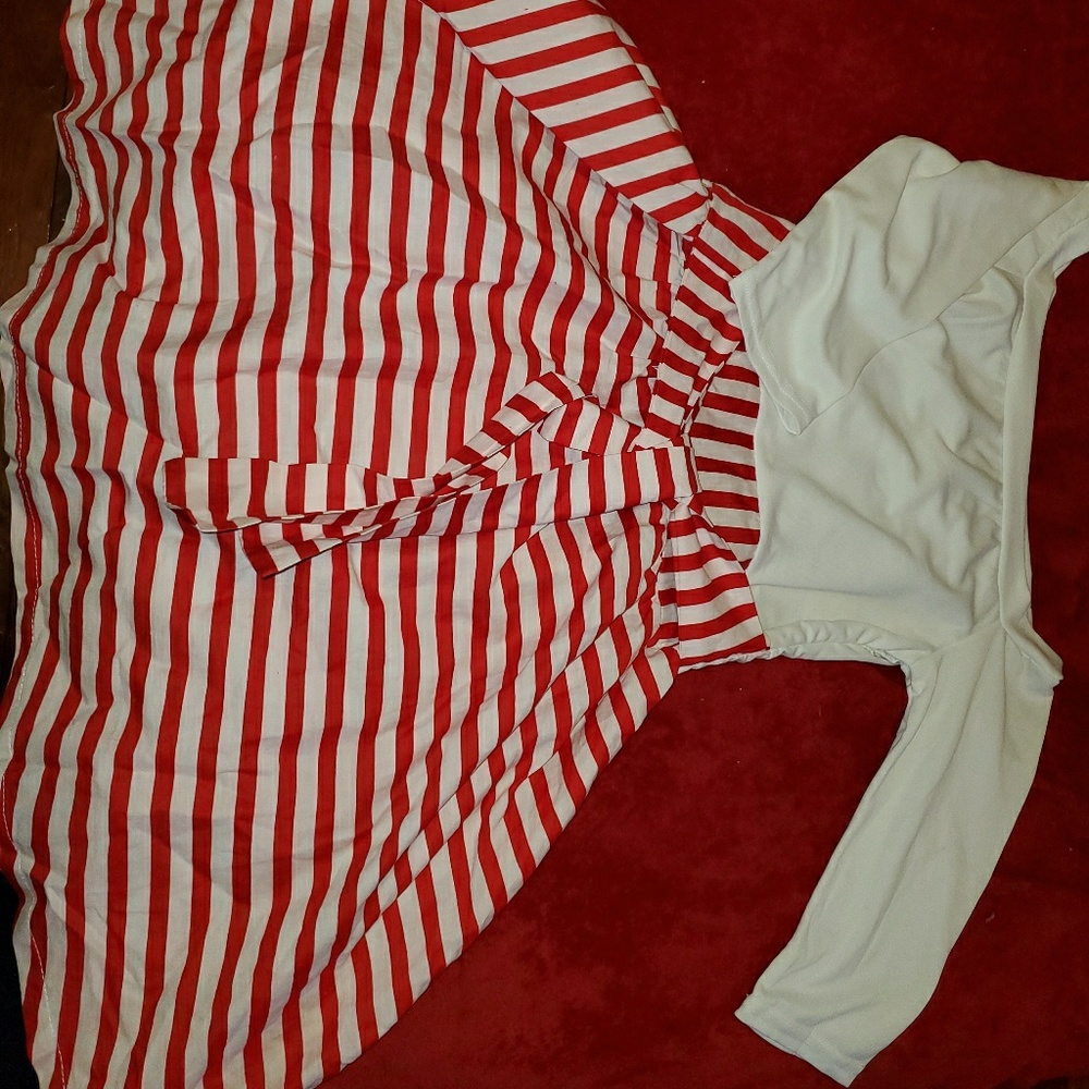 Red & White Holiday dress